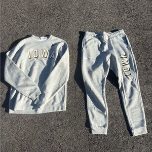 Nike Adult Unisex ‘Crewneck and Jogger’ set with Iowa Print